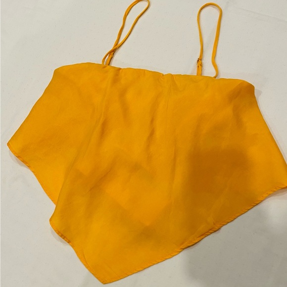 Zara Tops - Yellow crop Top